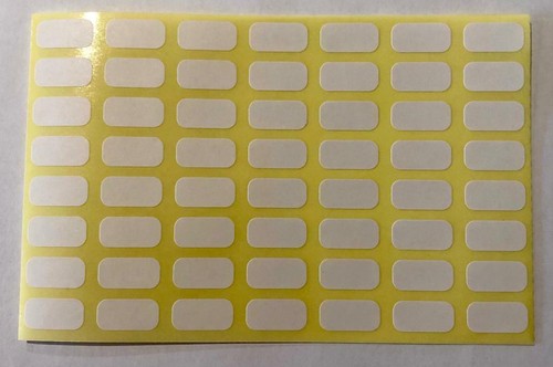 Small white price labels x - white,