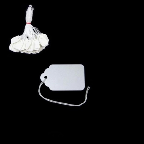 100 white strung tickets - tickets, 37