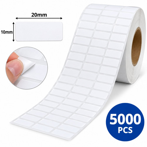 Small white sticky labels x - white,