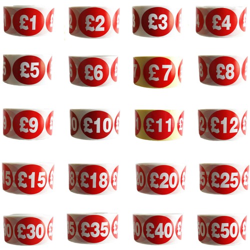 500x red sign self adhesive - 500x,