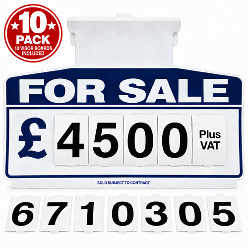 Blue car for sale signs - blue,