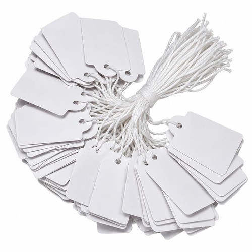 100pcs price tags with string - 100pcs,