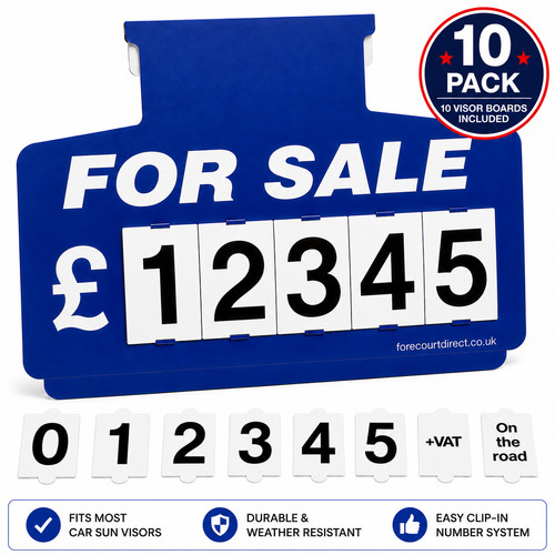 Blue for sale sign - 10, board