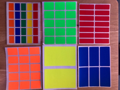 Coloured labels rectangle - coloured,