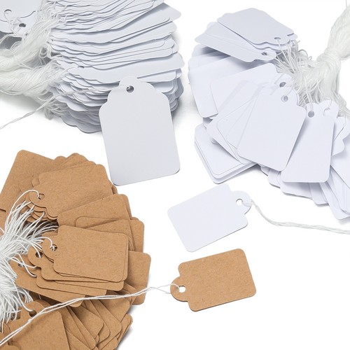 100pcs price tags with string - 100pcs,