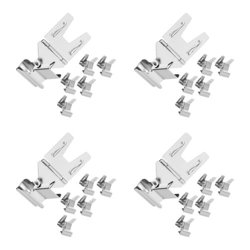 Silver metal sign clips - silver,