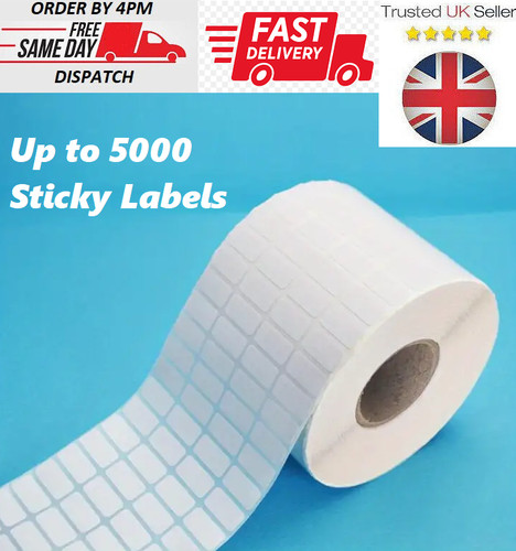 Small white sticky labels x - white,