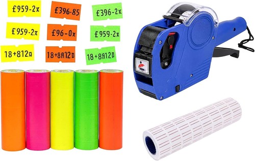Colourful pricing gun - pricing, labels